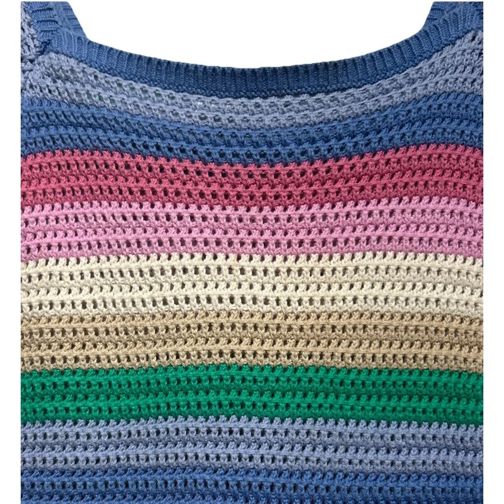 Gap Kids Crochet Rainbow Stripe Tank Top Girls Size‎ XXL (14-15yrs)